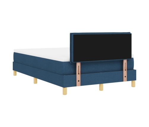 Cama con Somier  y Colchón Azul 120x200 cm Tela