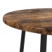 Mesa lateral  de 2 piezas en madera de roble ahumado y metal