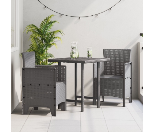 Silla de Jardín  Conjunto de 2 Gris Claro Resina Plástica Estándar