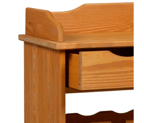 Expositor de Vino 90x60x30 cm Madera Maciza de Pino