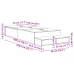 Estructura de Cama con Almacenamiento  Roble Ahumado Madera Elaborada