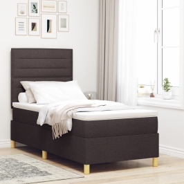Base de Cama Box Spring Marrón oscuro Madera 100 x 200 cm
