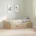 Cama con almacenamiento  Roble Sonoma 100x200 cm