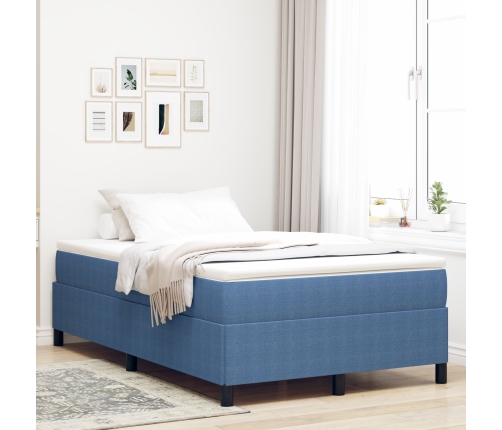 Estructura de Cama Azul 120x190 cm Tela de Corduroy