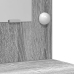 Tocador  con Luces LED Gris Sonoma 78,5x41x135 cm