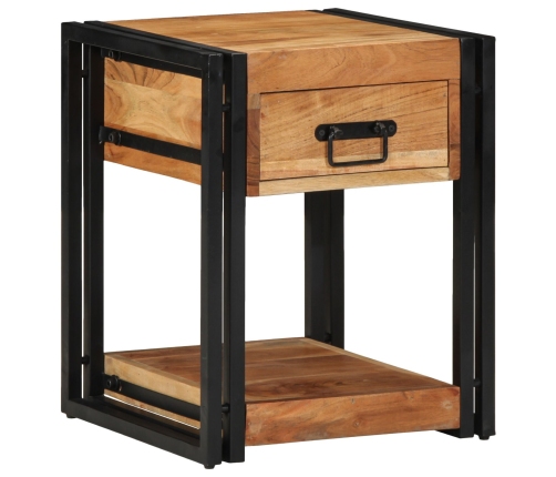 Mesas de Noche  2 pcs 40x40x50 cm Madera maciza de Acacia