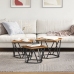 Mesas Laterales  de 3 pcs en Madera Vieja