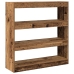 Armario para Libros/Divisor de Habitaciones - Madera Rústica - 100x30x103cm - Madera Elaborada