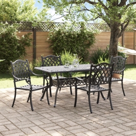 Set de 3 Negro Aluminio fundido Mediano Diseño Elegante
