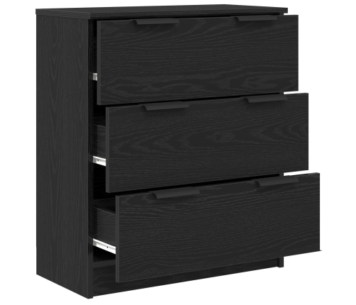 Aparador de roble negro de  60x30x70 cm de madera elaborada