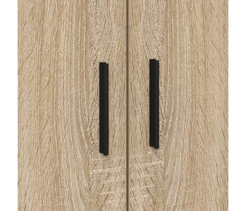 Cama de Almacenamiento roble Sonoma madera elaborada 90 x 190 cm
