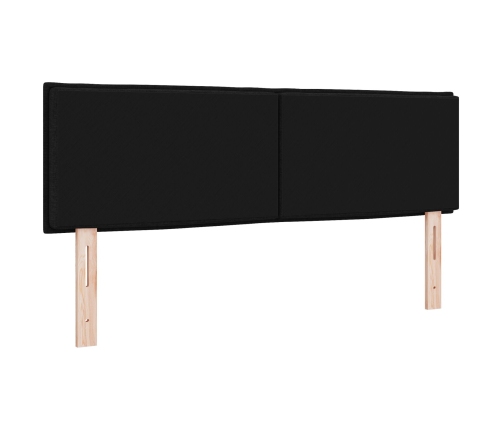 Cabecero  Diseño de Líneas Negro 80 cm Tela