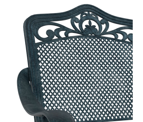 Set de Bistro de Jardín de 3 Piezas  Verde de Aluminio Fundido