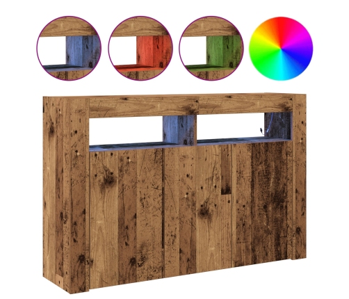 Aparador  Madera Vieja Madera Engineered 116 x 30 x 75 cm Aparador