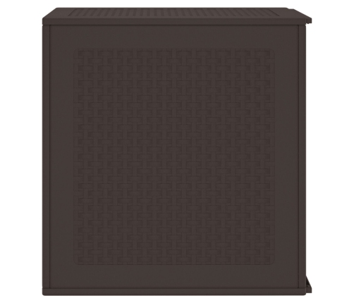 Caja de Almacenamiento Marrón 55x53x57 cm PP