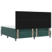 Cama Box Spring con Colchón Verde Oscuro 200x200 cm Terciopelo