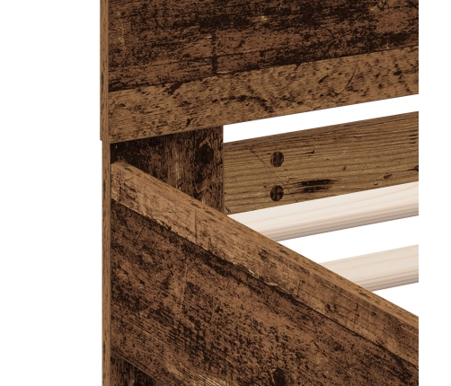 Armazón de Cama de Madera Elaborada Madera Vieja Madera