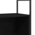 Cabinet de Libros  Negro Roble 80x30x78,5 cm Madera Ingenierada