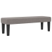 Cama Box Spring  con Colchón y Banco Gris 200x200 cm Tela