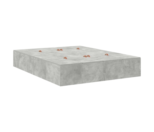 Marco de cama con almacenamiento  Gris concreto Madera de calidad