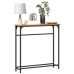 Mesa Consola  Artisan Roble 75x19,5x75 cm Madera Contrachapada y Acero