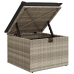 Conjunto de 4 Piezas de Sofá de Jardín con Cojines Gris Claro Rattan