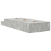 Cama con Almacenamiento  Gris concreto Madera elaborada 75 x 190 cm