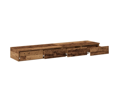 Mesa de Noche  Madera Vieja Madera 150 x 36.5 x 16.5 cm