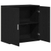 Bufé Roble Negro 79x38x80 cm Madera Sólida