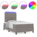 Cama con canapé  con colchón y LED Taupe 120x200 cm Tela