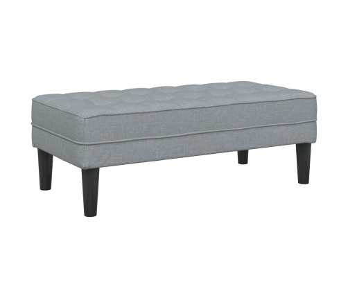 Juego de Sofá de 2 Piezas con Cojines de Tela Gris Claro