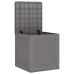 Caja de Almacenamiento Jardín Gris Claro 55x53x57 cm PP