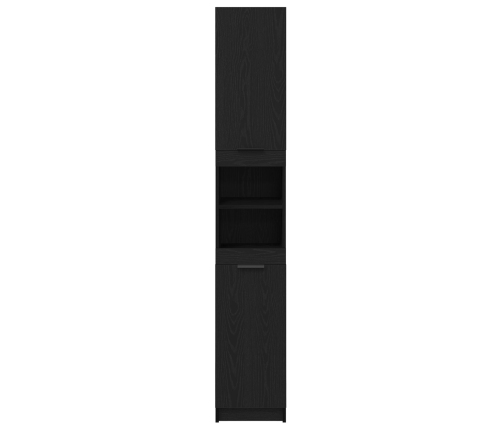 Gabinete de baño de roble negro  - 32x34x188.5 cm