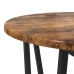 Mesa Auxiliar 2 Pzs de Roble Ahumado con Madera Ingenierizada y Metal