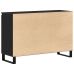 Mueble de almacenamiento Negro Roble 104x35x70 cm Madera Ingeniería