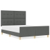 Estructura de cama  Gris oscuro 160x200 cm Tela