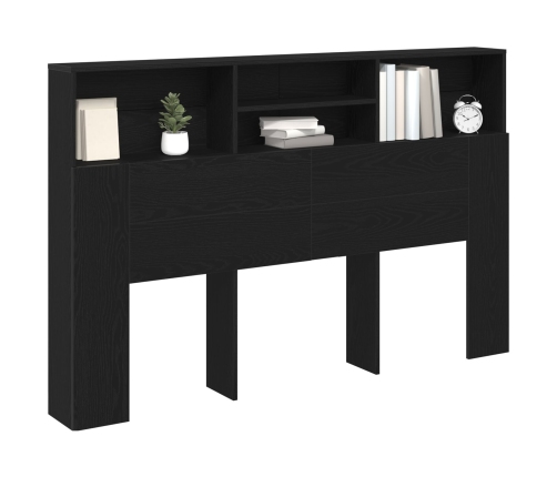 Cabecera de  en Roble Negro - 160x19x103.5 cm Hecha de Madera Ingeniería