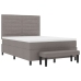 Cama con Estructura  con Colchón y Banco Gris 160x200 cm Tela