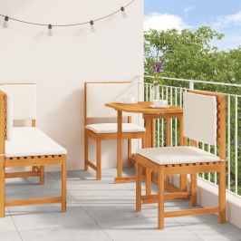 Conjunto de Comedor de Jardín de 5 Piezas de Madera Maciza de Acacia