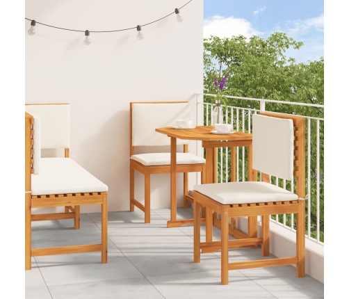 Conjunto de Comedor de Jardín de 5 Piezas de Madera Maciza de Acacia