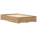 Estructura de Cama  con Cajones de Roble Artesanal 120x200 cm de Madera Elaborada