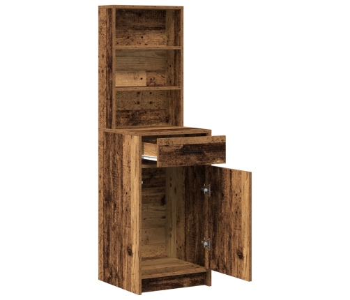 Alto Armario Madera Vieja 40x41x135 cm