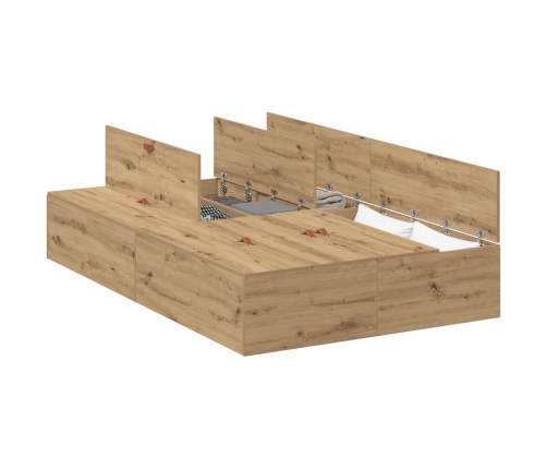 Cama de Almacenamiento  Artisan Oak 120x200 cm