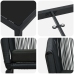 Conjunto de Comedor Jardín  de 7 Piezas Negro Poliratán