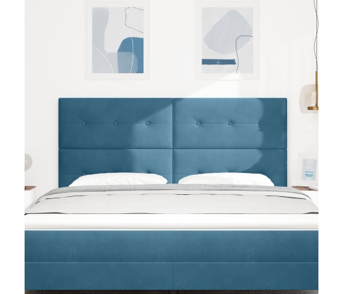 Cabecero  Azul Oscuro 180 cm Terciopelo