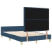 Estructura de cama de tela azul  140x200 cm