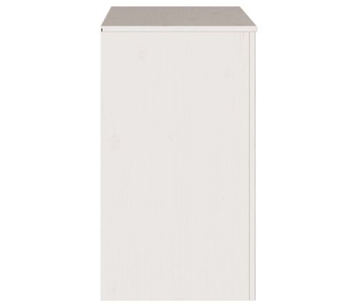 Aparador ""DRAMMEN"" Blanco 79x43x75,5 cm Madera Sólida de Pino