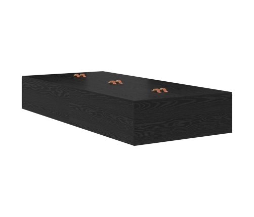 Estructura de Cama de Almacenamiento  Roble negro Madera elaborada