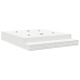 Estructura de cama de almacenamiento  Blanca Madera de calidad