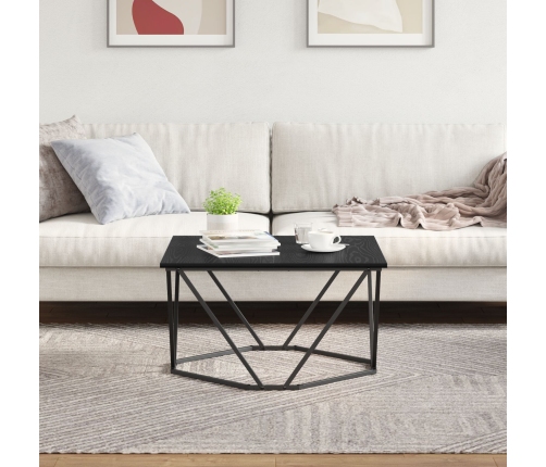 Roble negro Metal Mediana Chic Mesa de café Rectangular